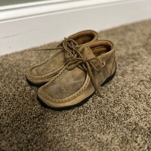 Twisted X Kids Tan Moccasins